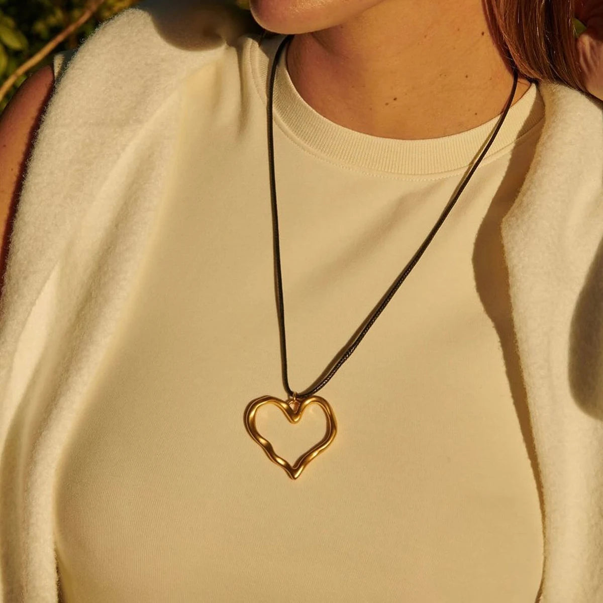 Love Pendant Rope Necklace