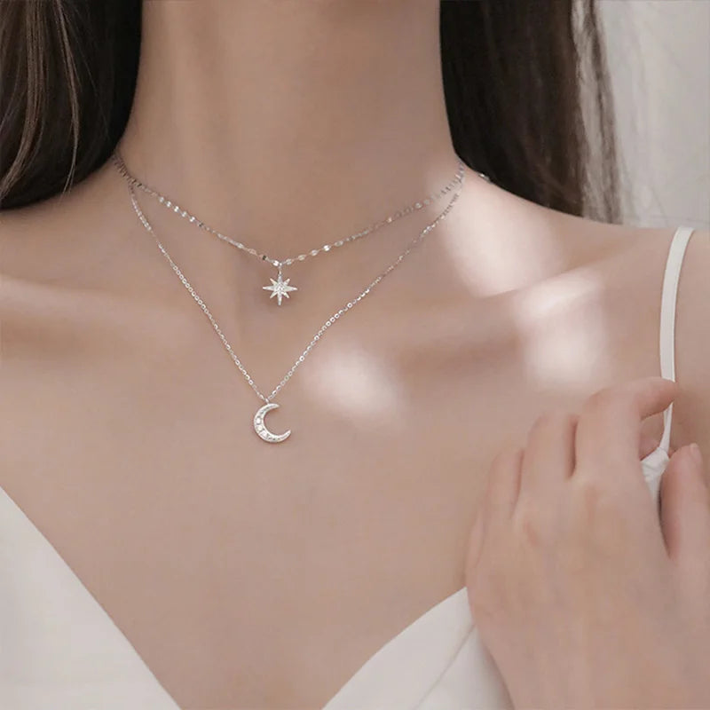 Moon & Stars Choker Necklace