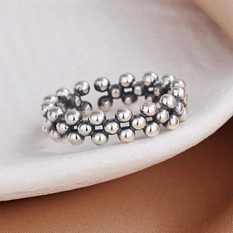 Glossy Round Bead Ring