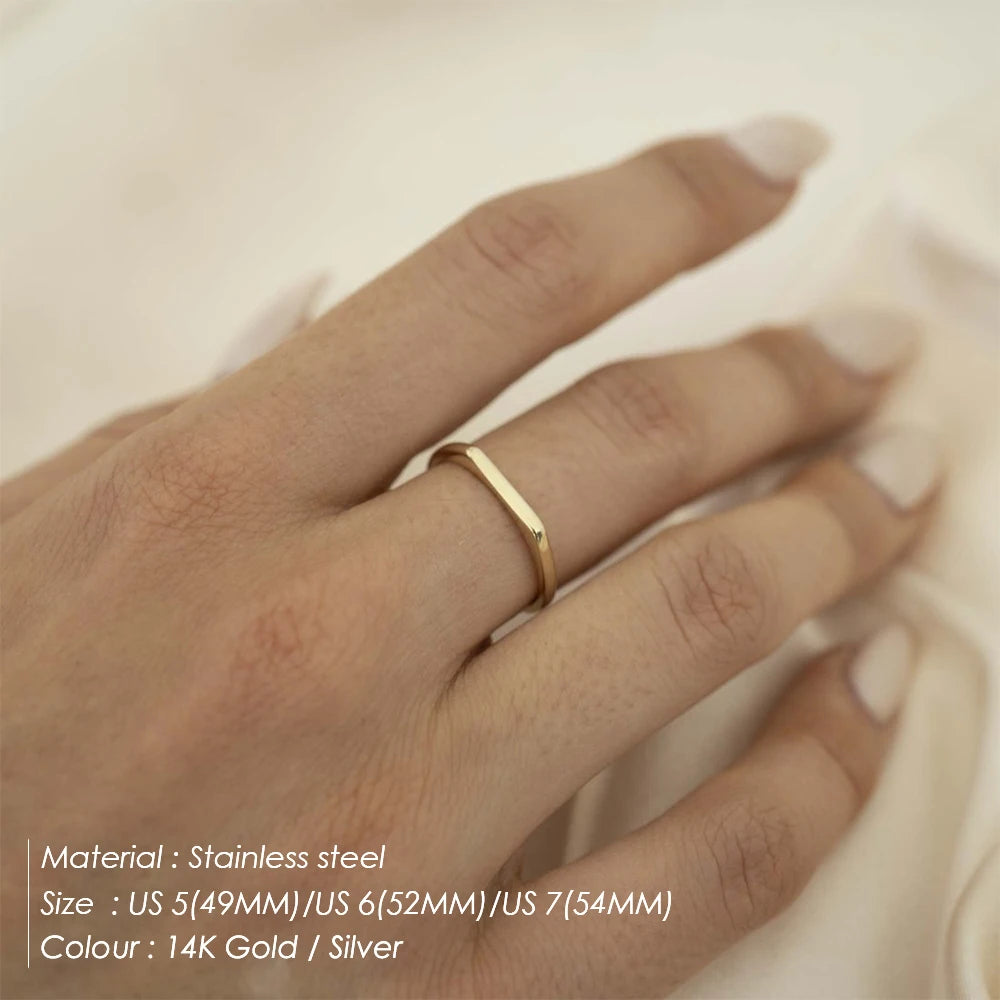 Classic Horizontal Strip Ring