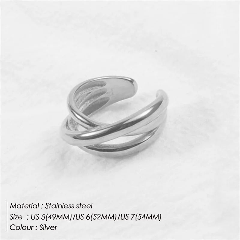 Gold-Plated Wide Ring