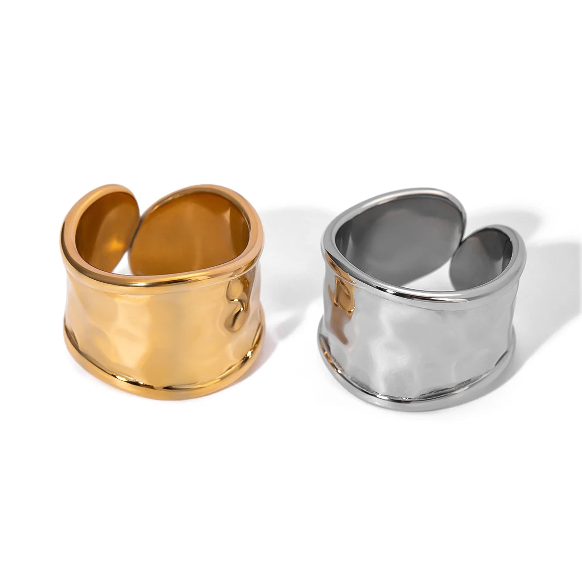 Hammered Wide Ring