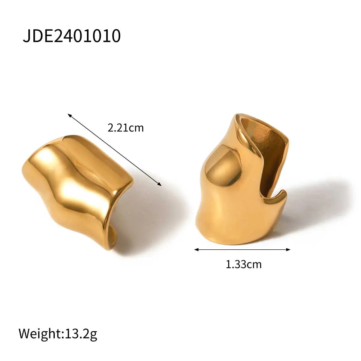 Geometric Ear Clip Earrings