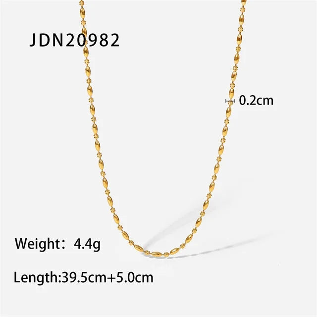 Gold Bead Necklace