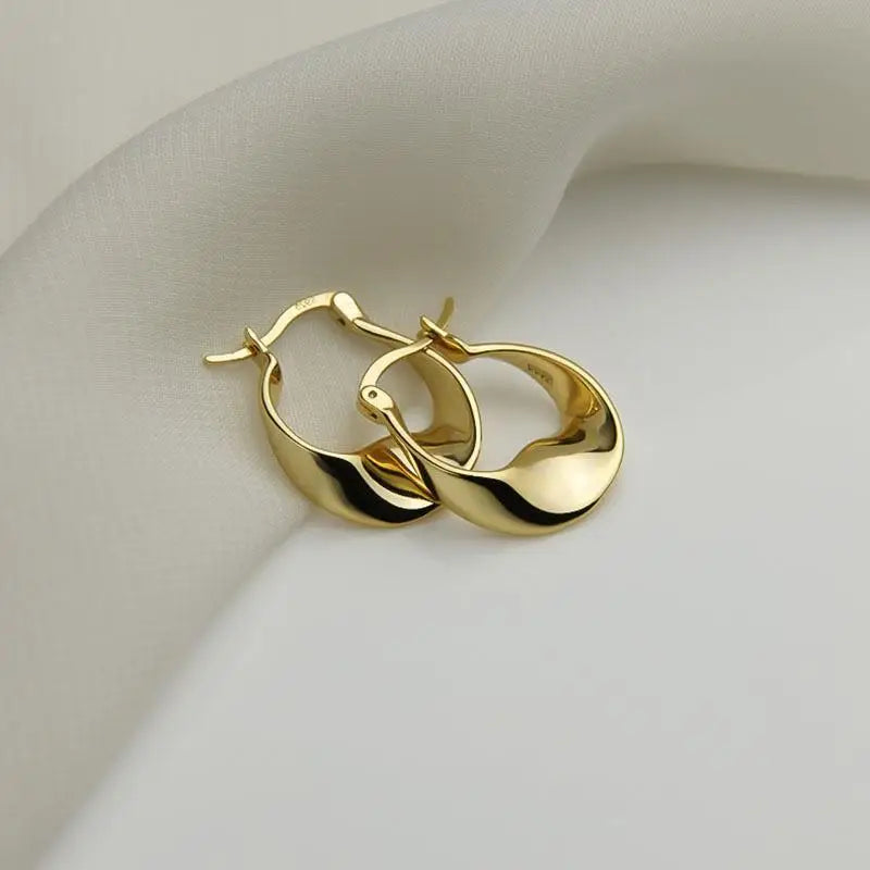 Unusual Shape Silver Earrings