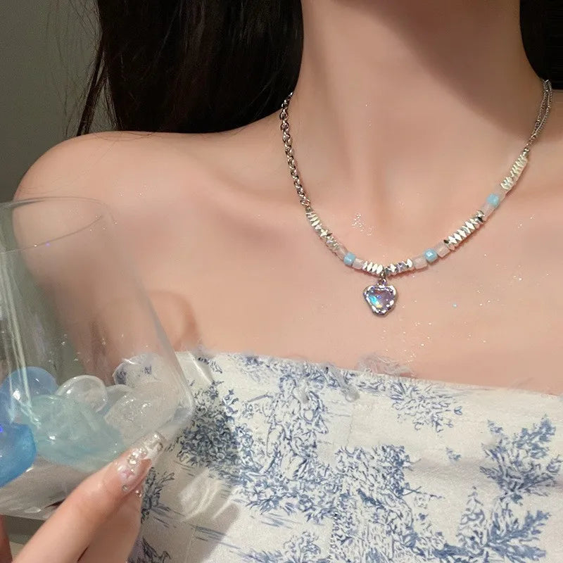 Opal Star Necklace