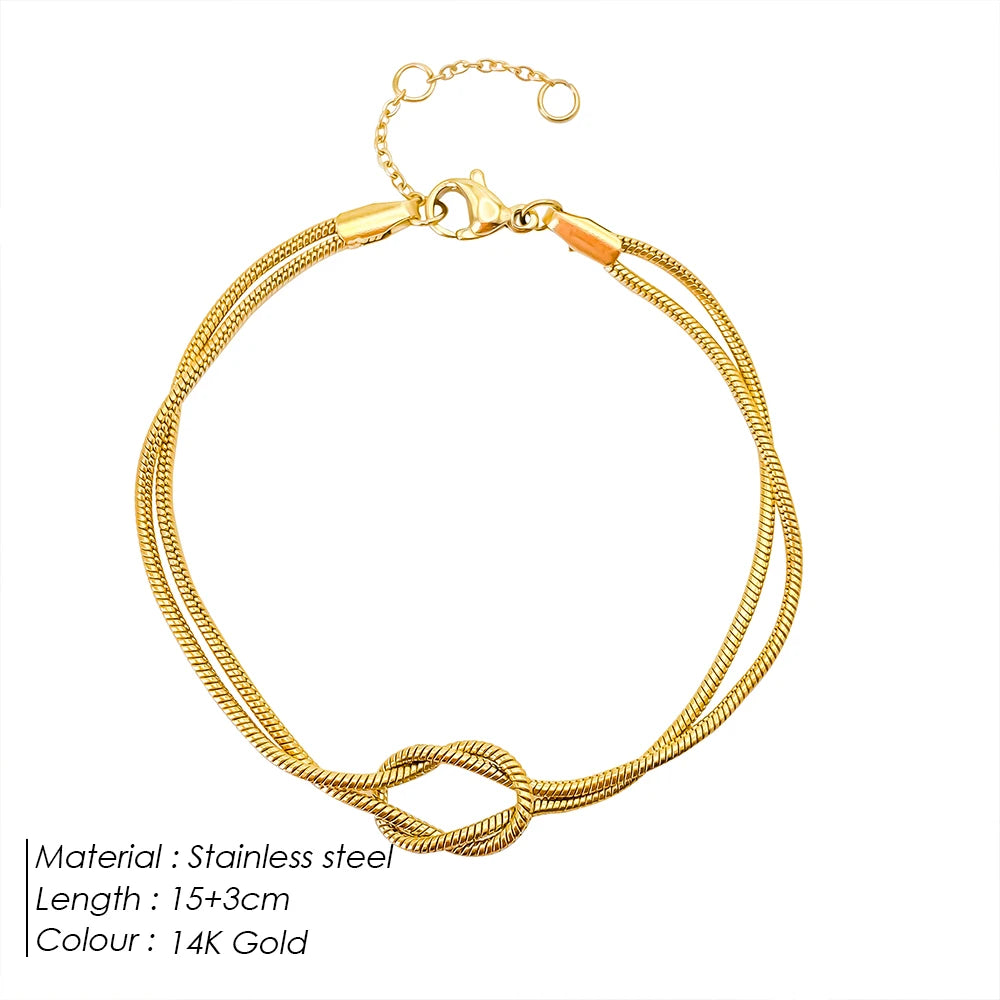 Gold Plated Couple Bracelets