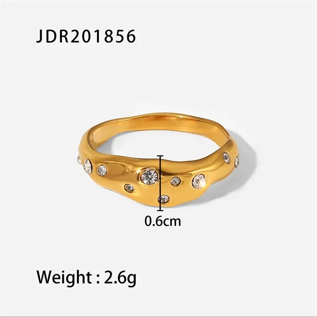 Gold Geometric Ring