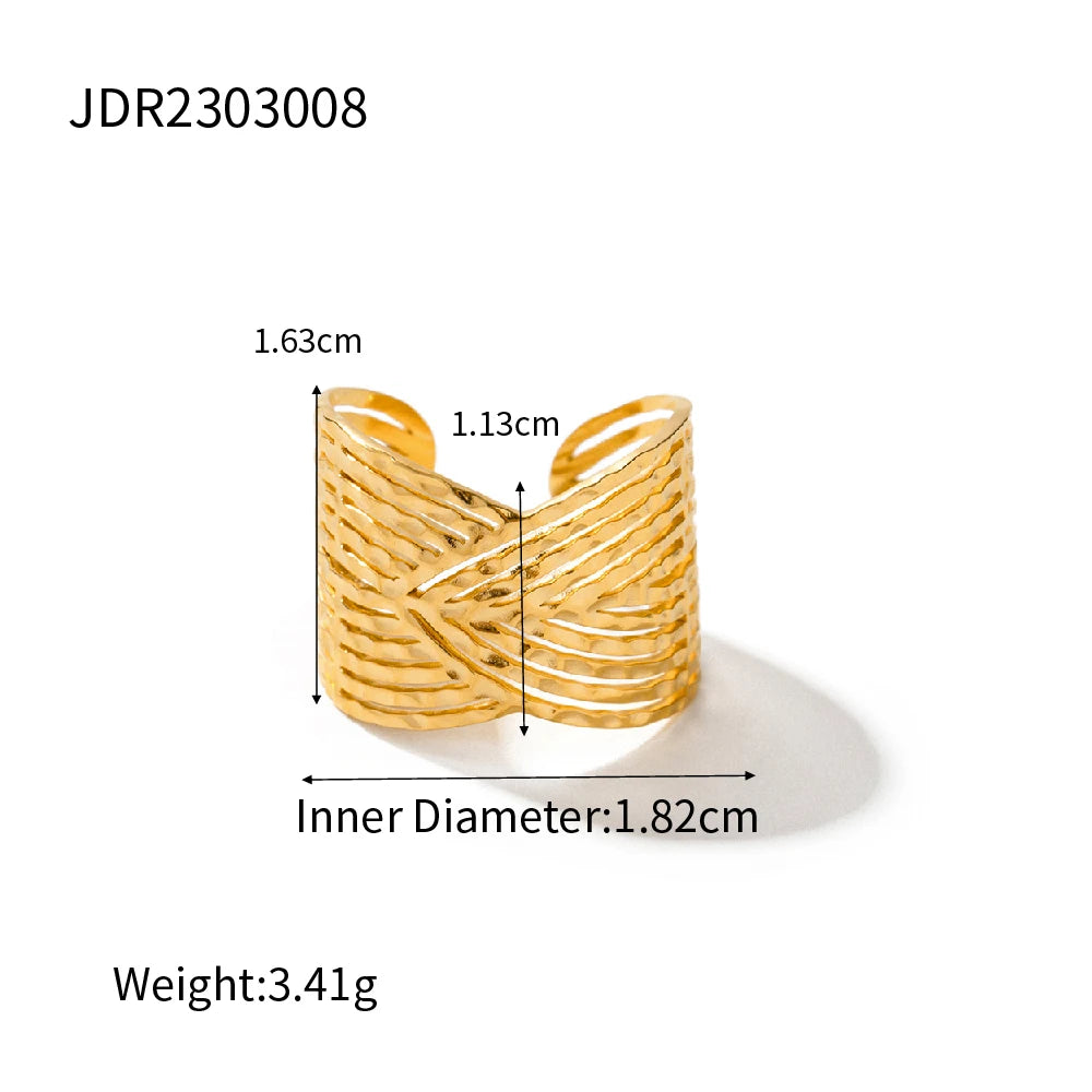 French Cross Gold Ring