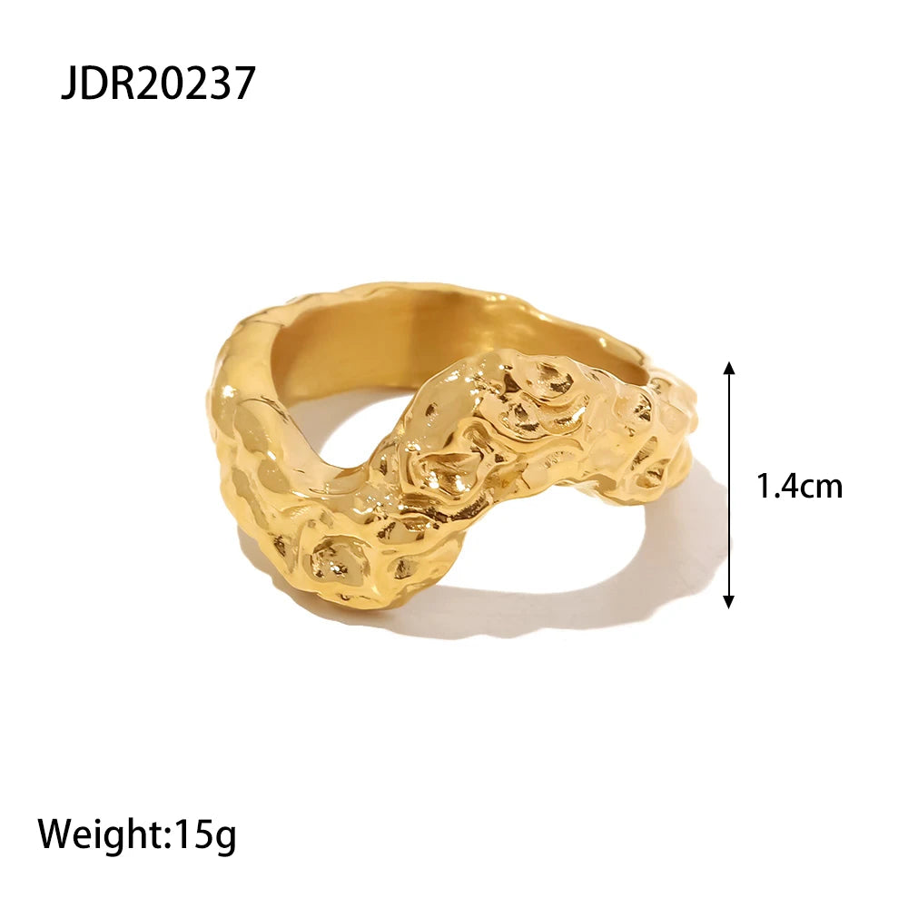 Unusual Punk Gold Ring