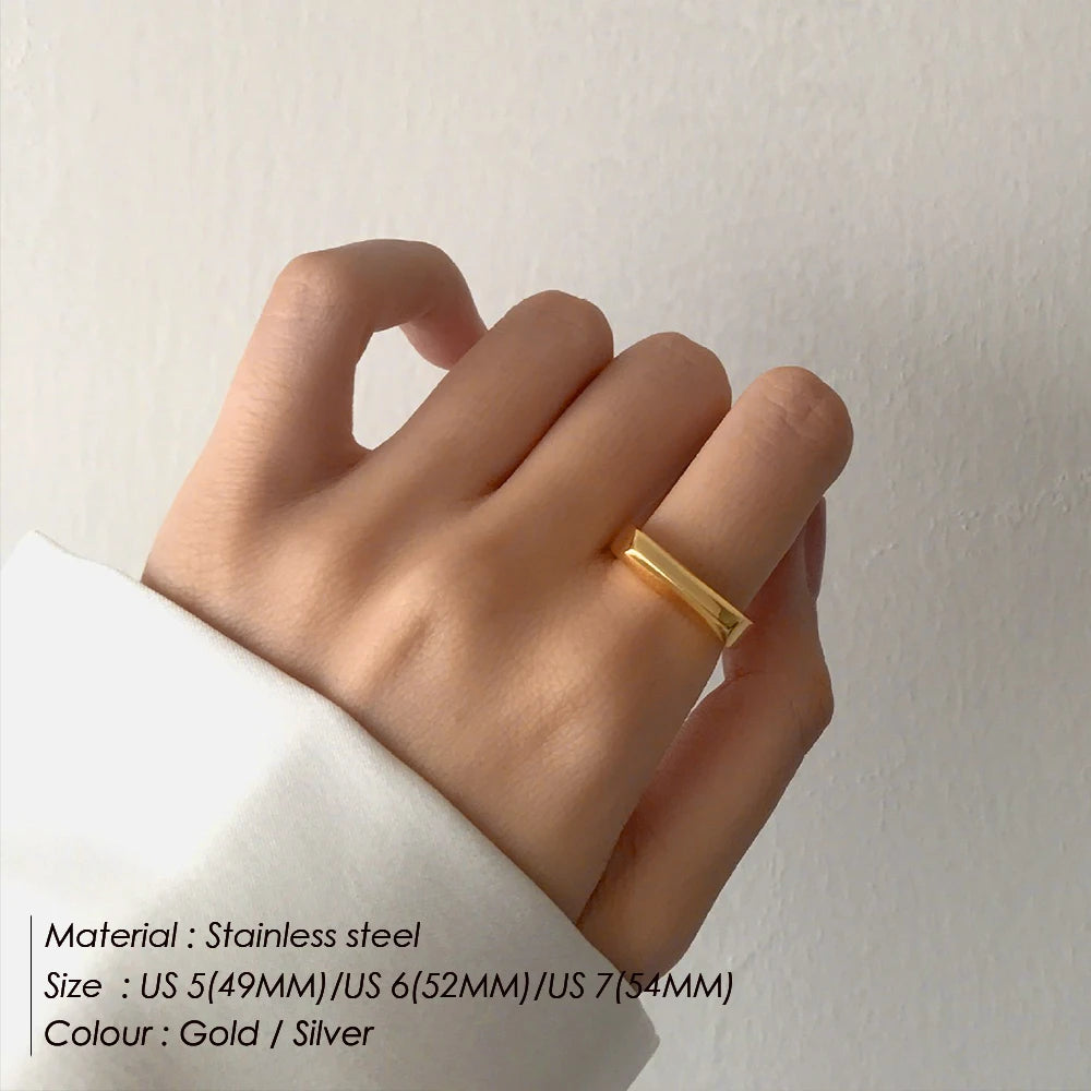 Gold Punk Hip Hop Ring