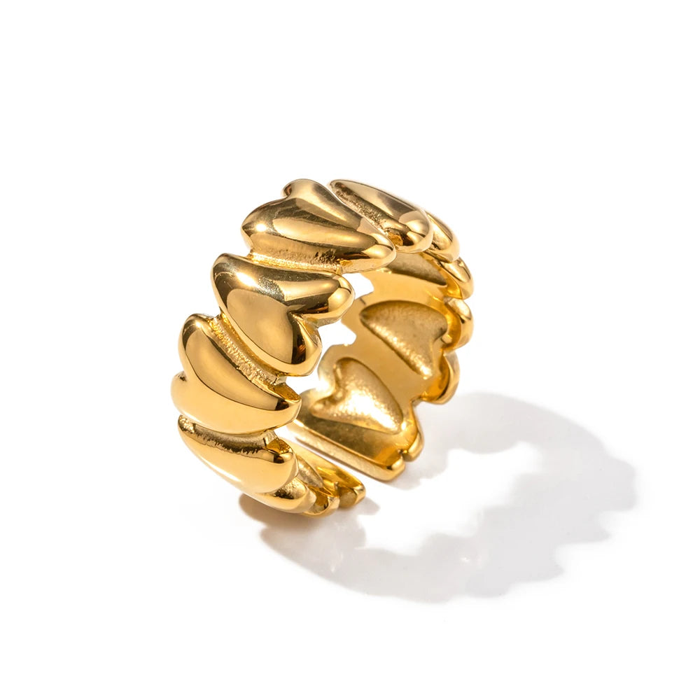 Heart Split Fashion Ring