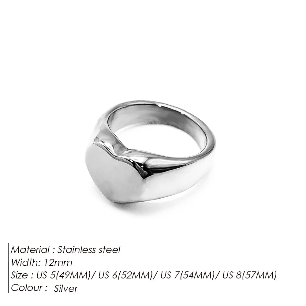 Couple Heart Punk Ring