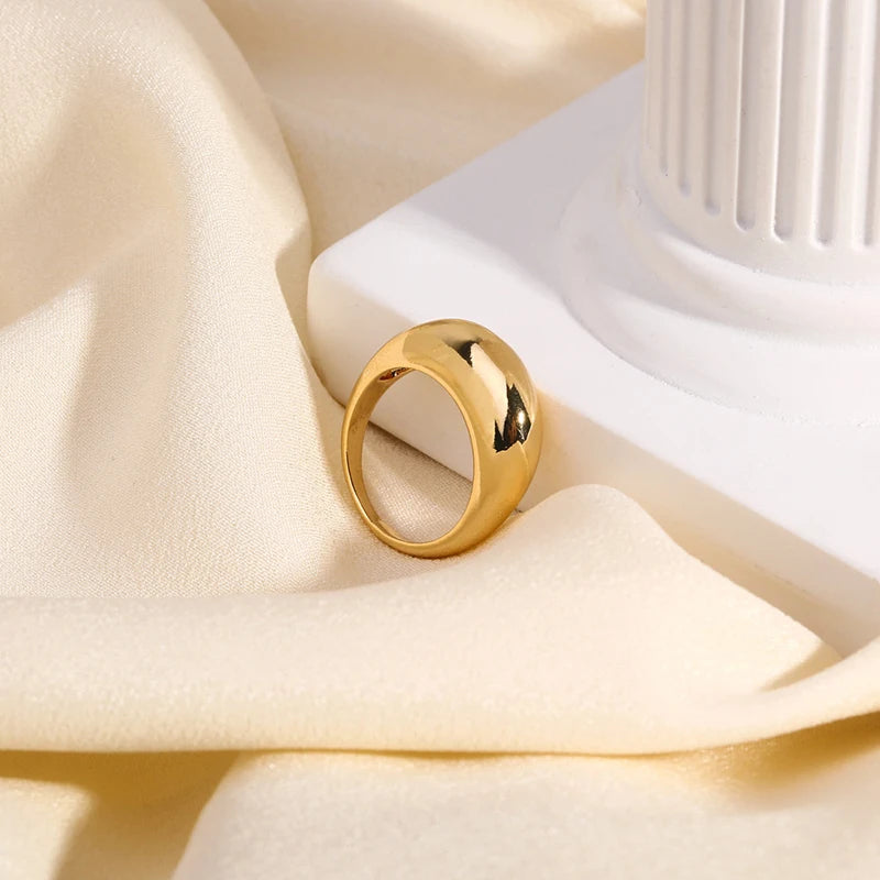 Gold Dome Rings