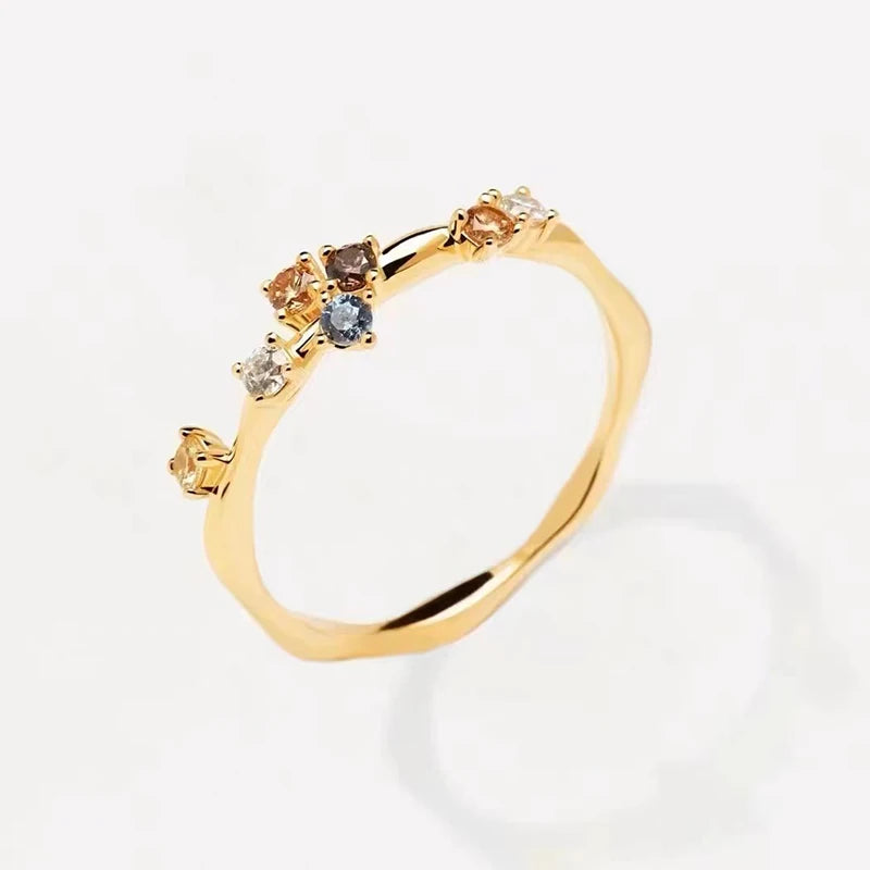 Simple Style Silver Ring