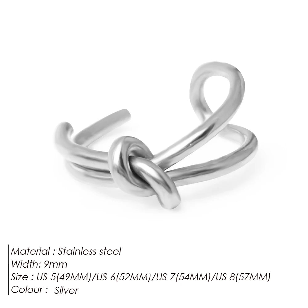 Braided Twist Open Ring