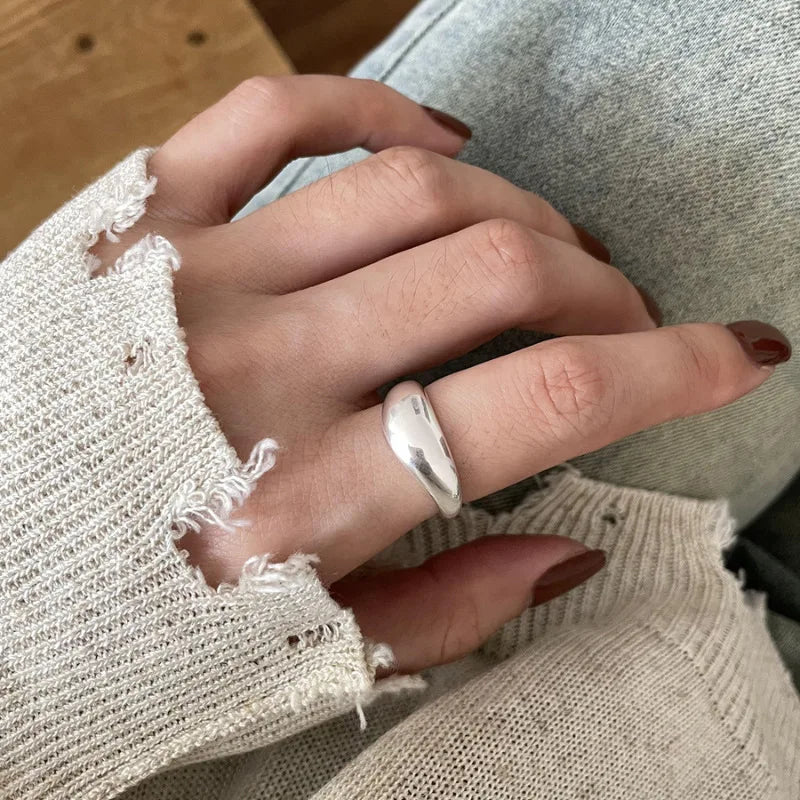 Unusual Geometry Silver Ring