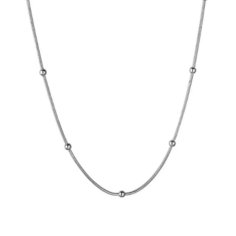 Round Bead Choker Necklace