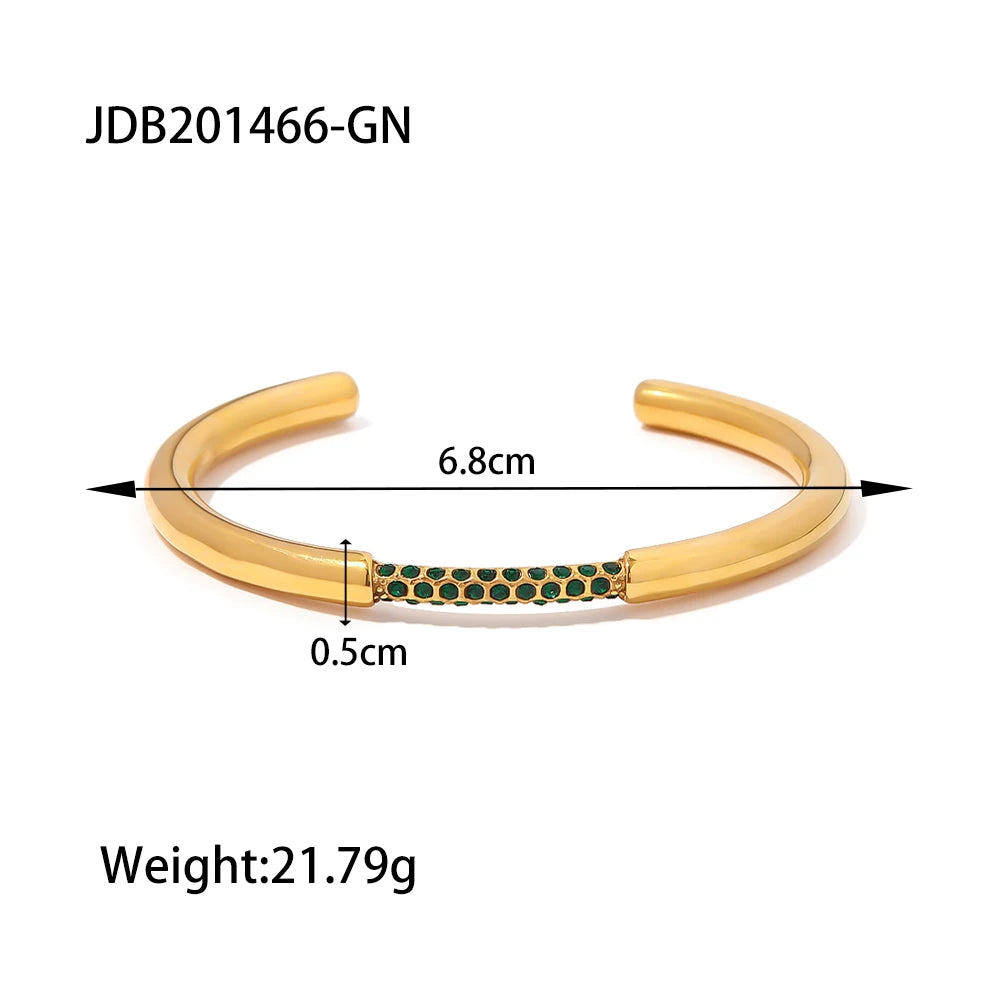 Metal Texture Geometric Bracelet
