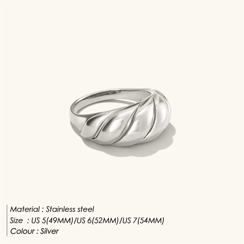 Gold Texture Couple Rings