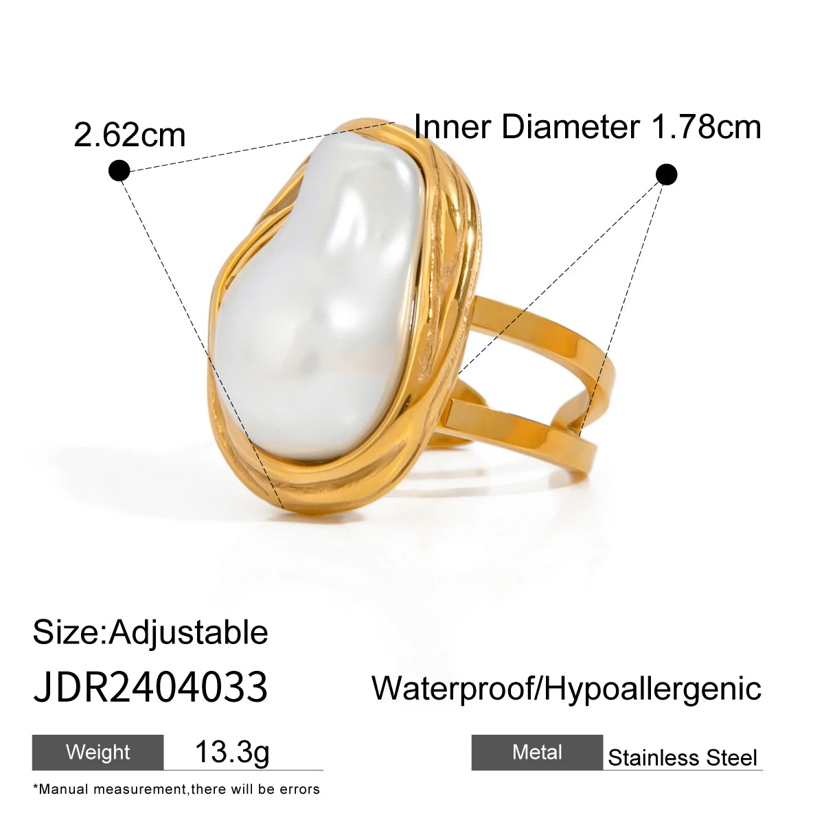 Baroque Pearl Ring