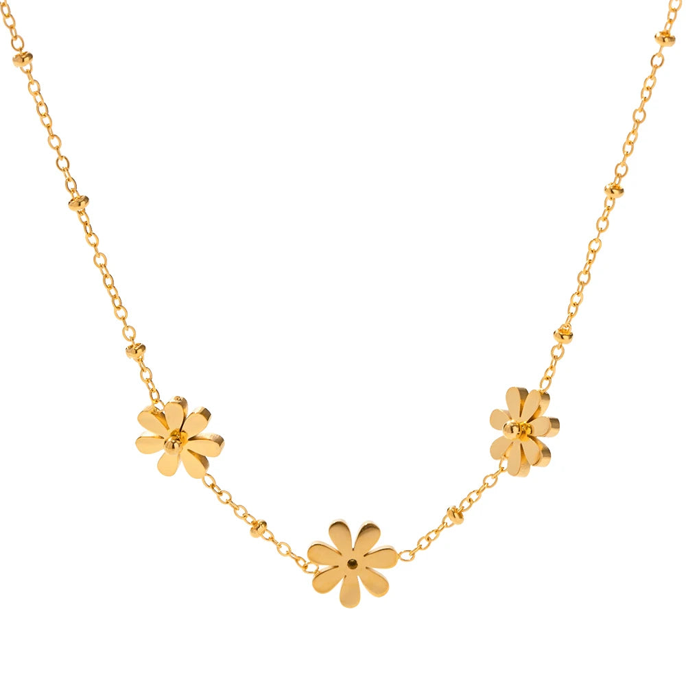 Gold Flower Necklace