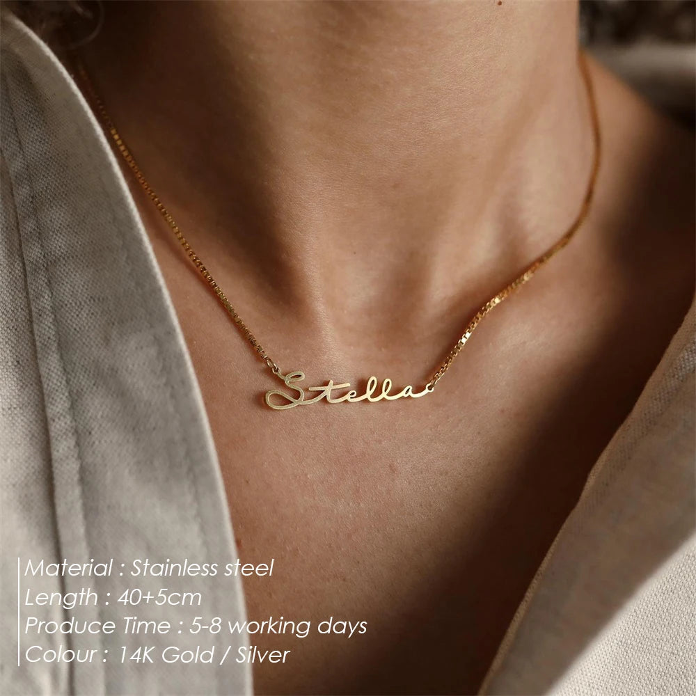 Personalized Gold Name Necklace