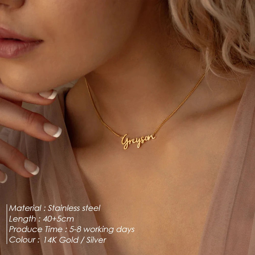 Customized Gold Name Necklace