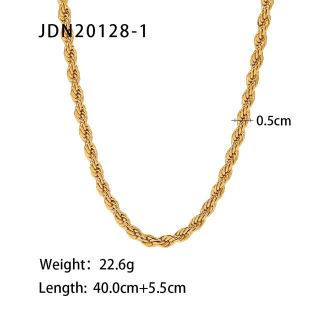 Chunky Twisted Gold Chain