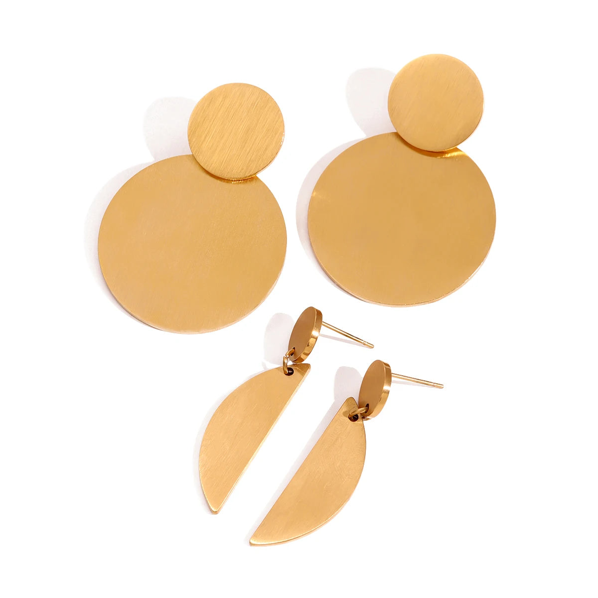 Double Layered Geometric Earrings