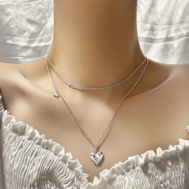 Love Asymmetric Chain Necklace