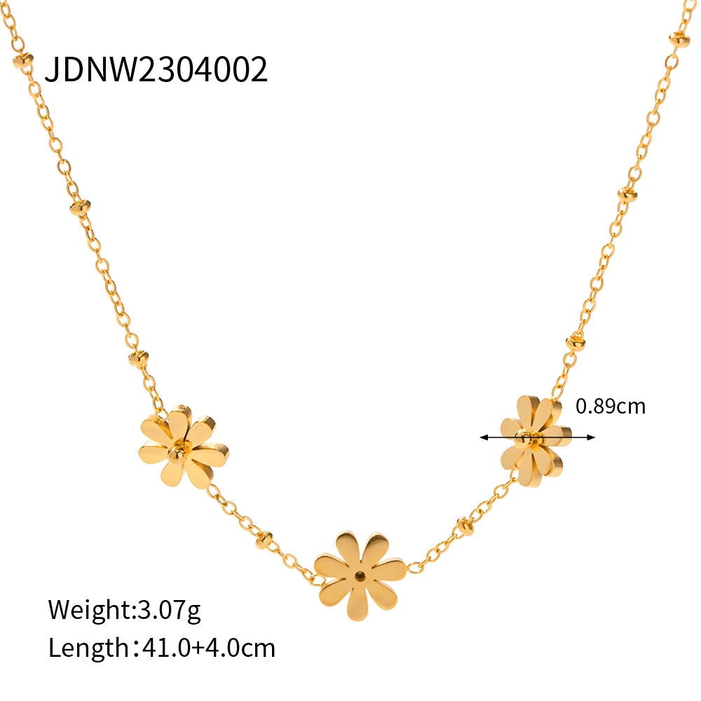 Gold Flower Necklace