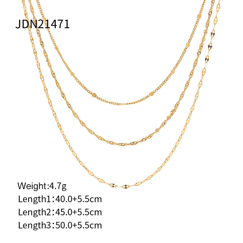 Elegant Triple-Layer Necklace
