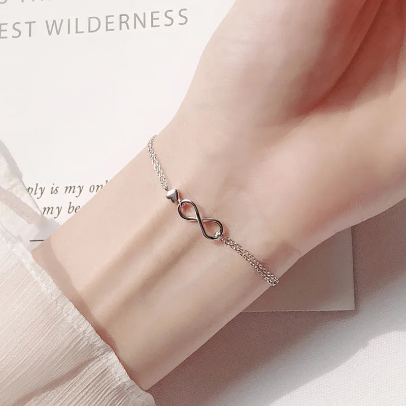 Diamond Butterfly Silver Bracelet