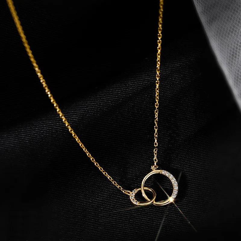 Zirconia Geometric Pendant Choker