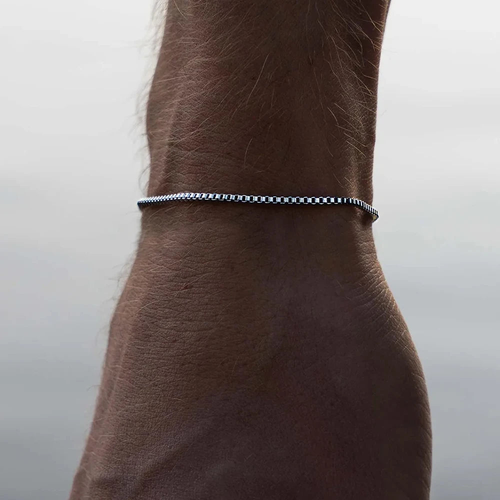 Men's Box Chain Bracelet