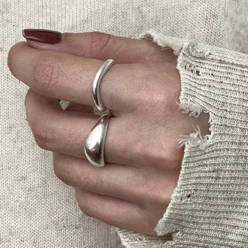 Unusual Geometry Silver Ring