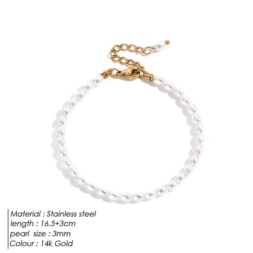Pearl Stainless Steel Bracelet