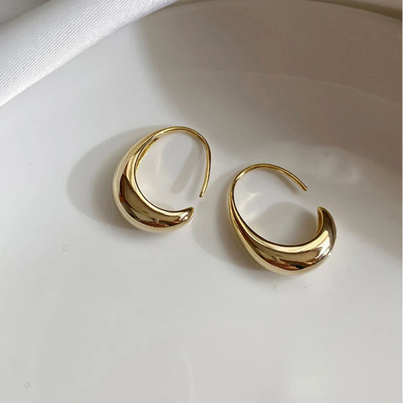 Silver Round Stud Earrings