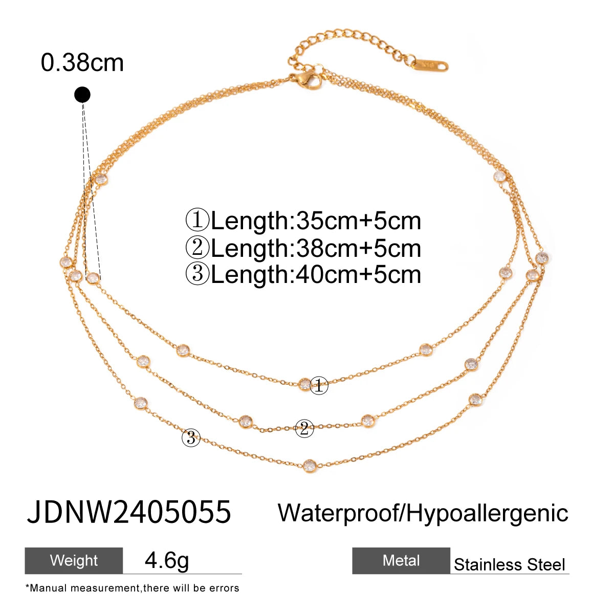 Multi-Layered Diamond Necklace