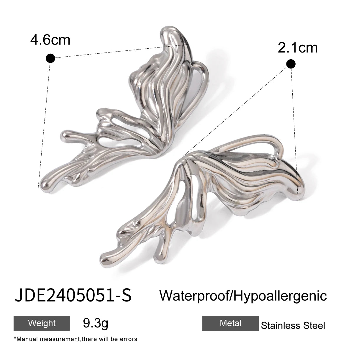 Butterfly Steel Earrings