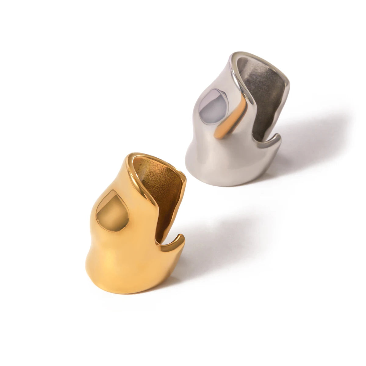 Geometric Ear Clip Earrings