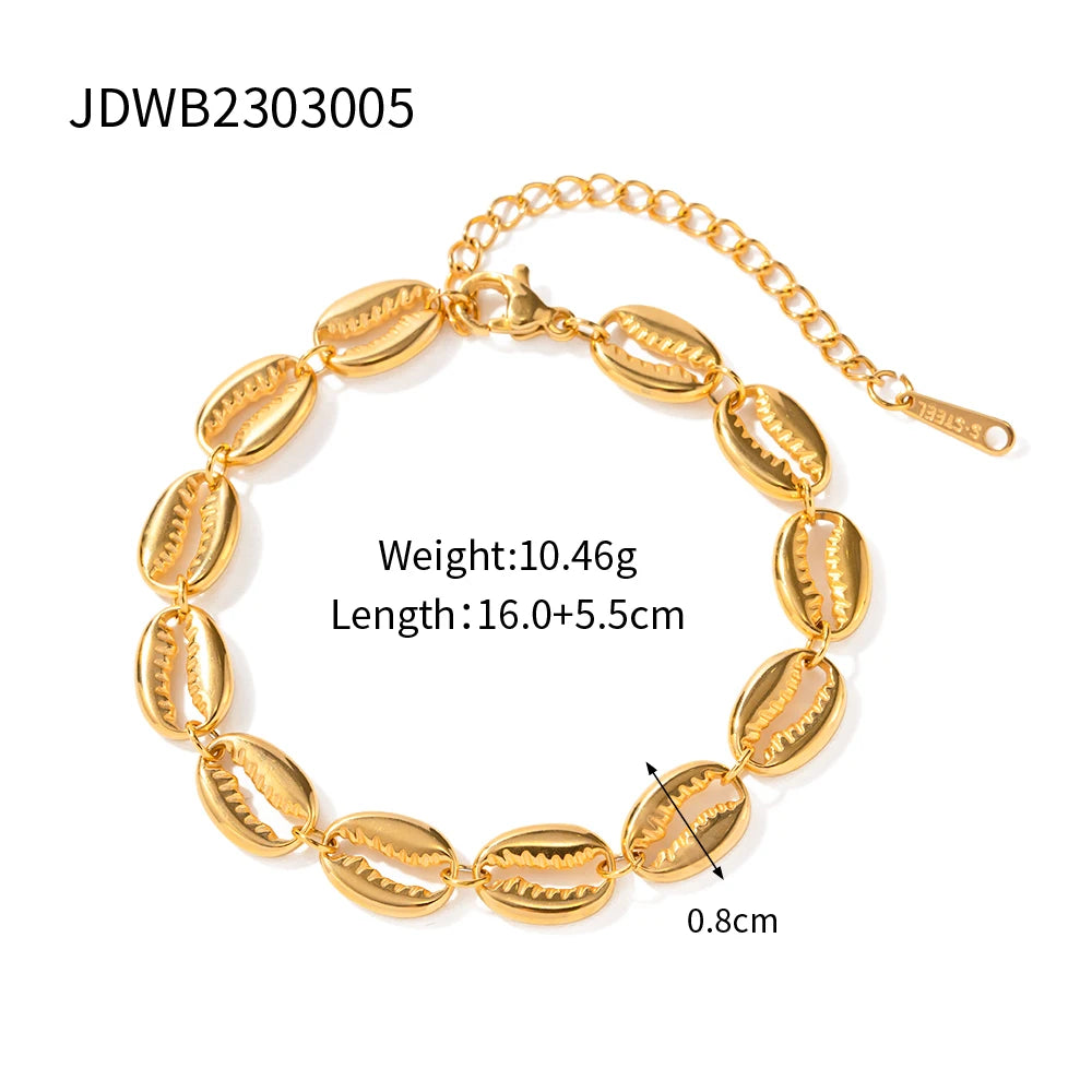 Colorful Stone Stainless Steel Bracelet