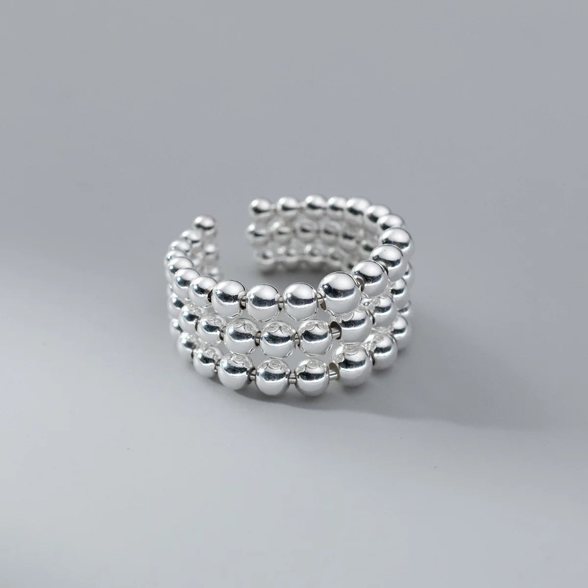 Glossy Round Bead Ring