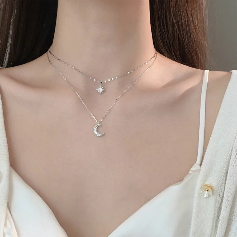 Moon & Stars Choker Necklace