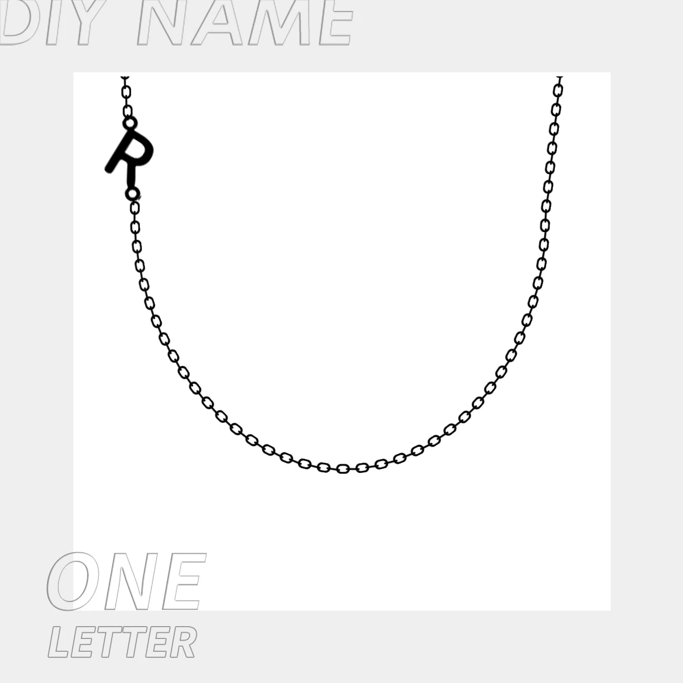 Customized Birthstone Name Necklace