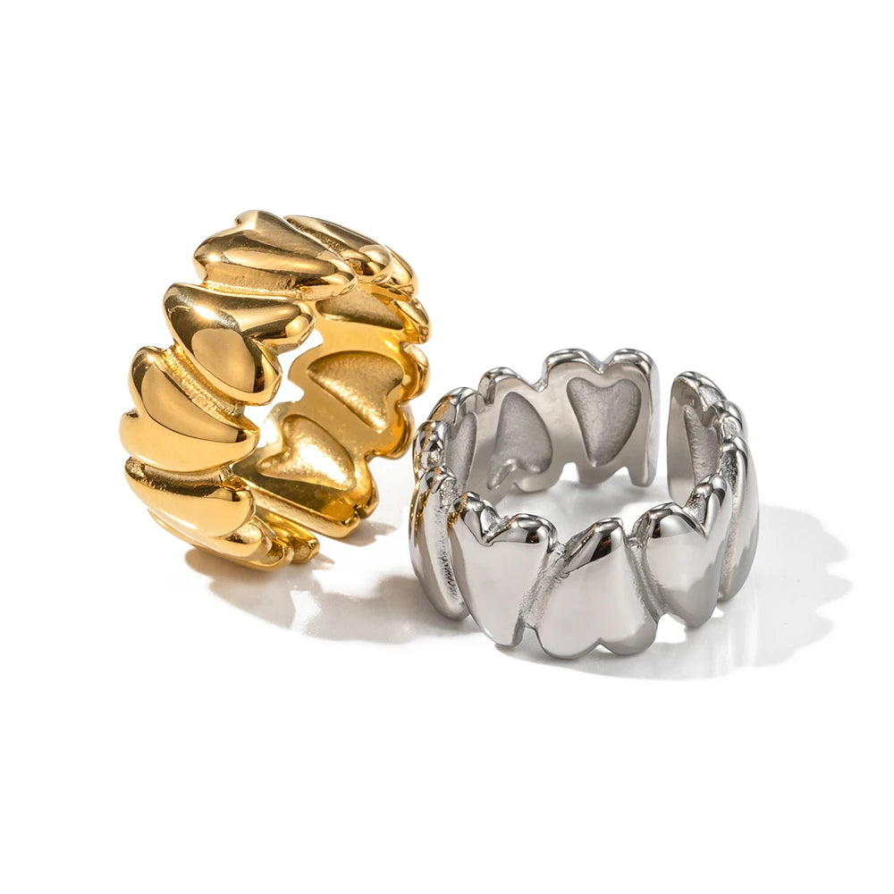 Heart Split Fashion Ring