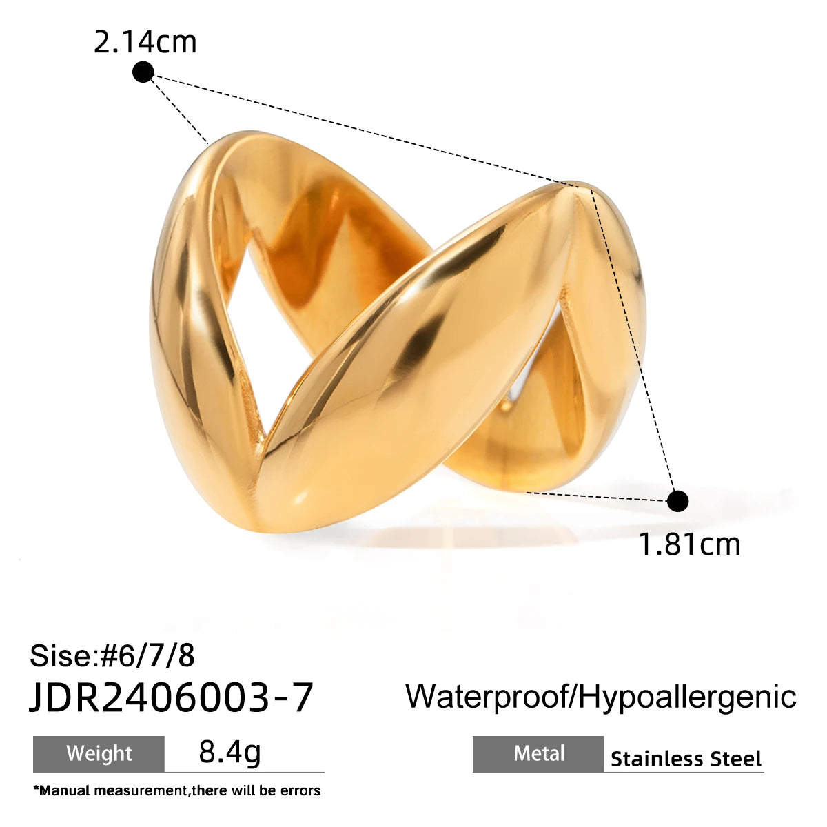 Radiant Geo Stainless Ring