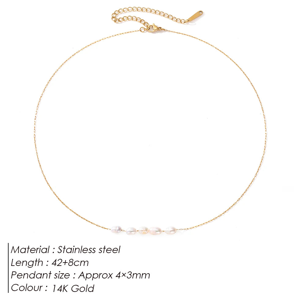 Pearl Gold Choker Necklace