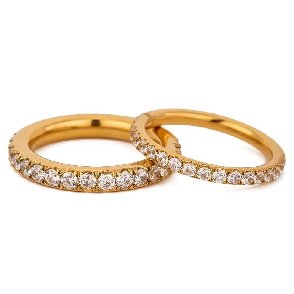 Gold Zirconia Ring